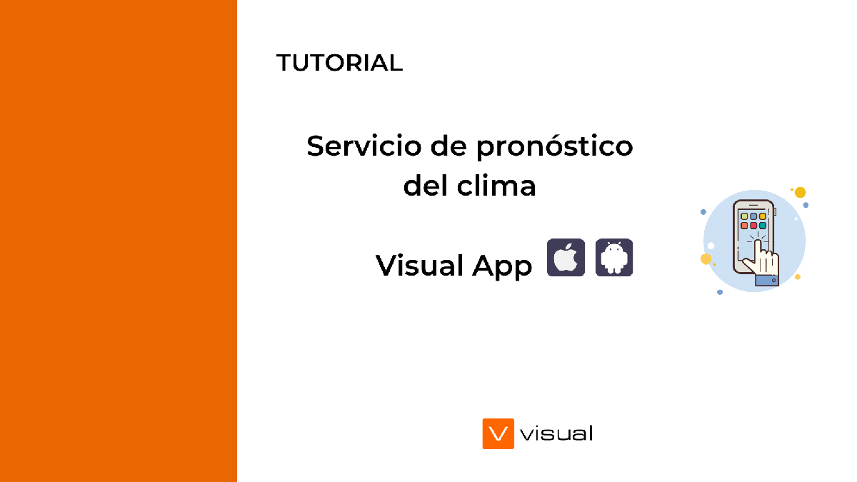 tutorial pronostico clima visual app