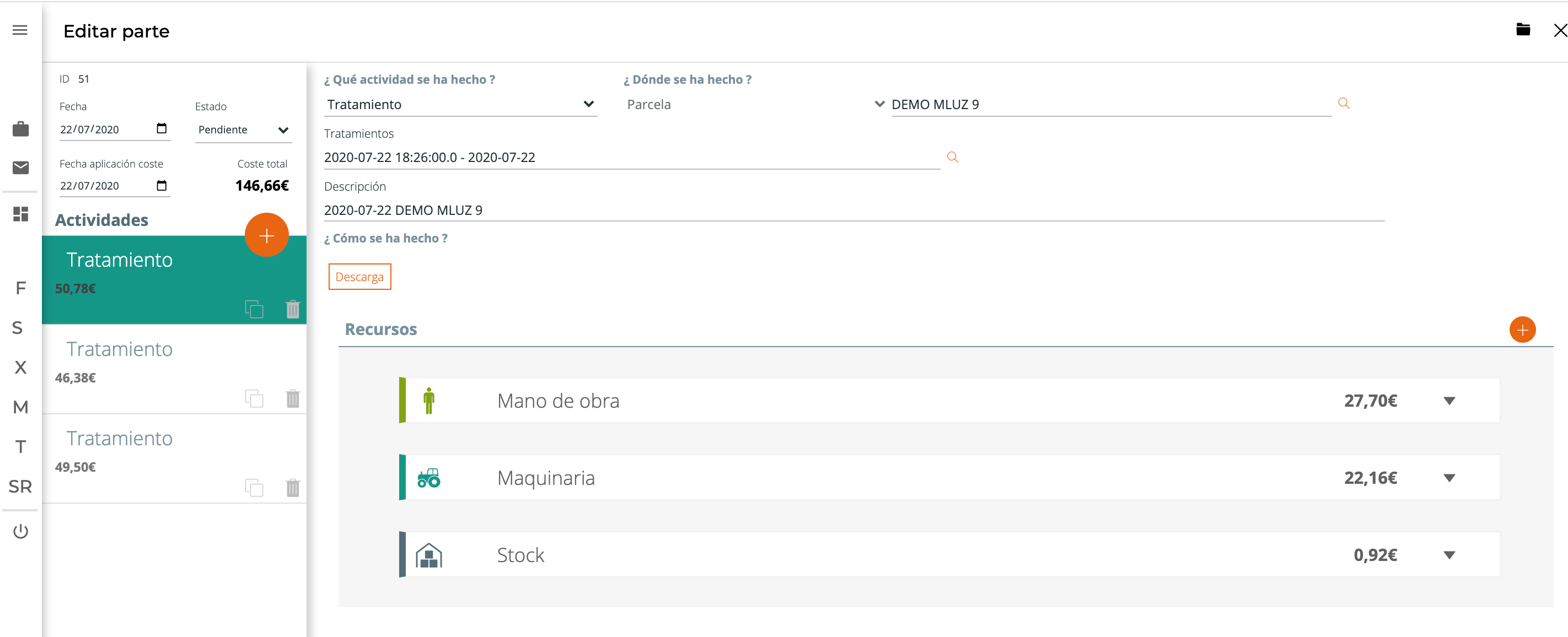 visual enterprise tratamiento varias parcelas