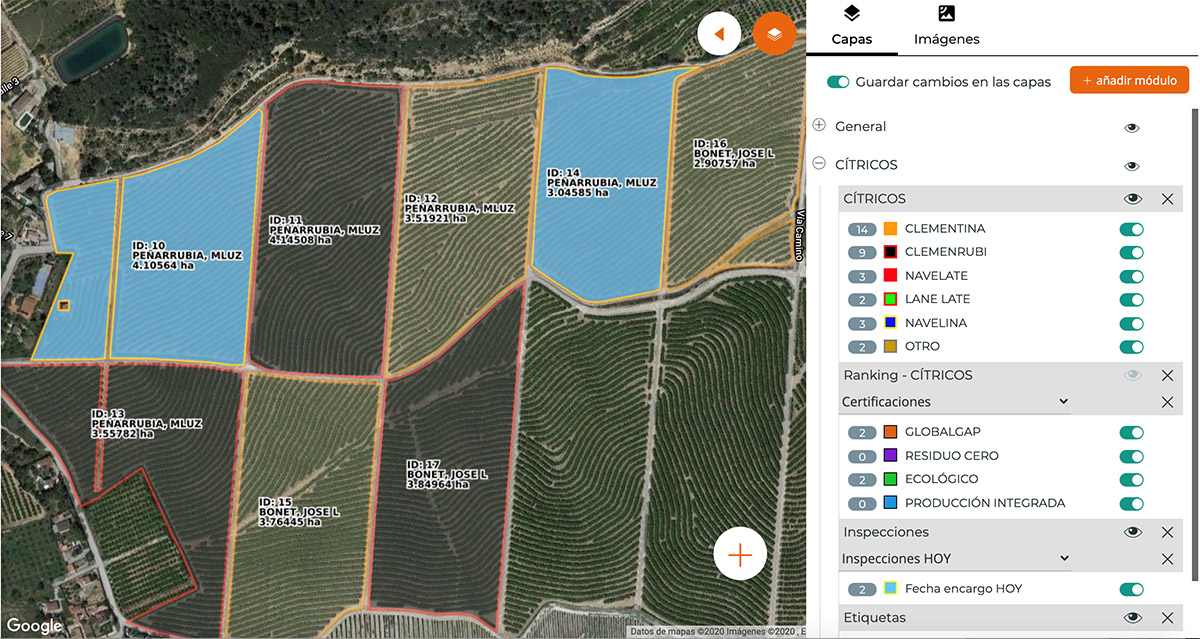 estandar 4 mapas tematicos variedad calidad visual estandar soluciones gestion agricola