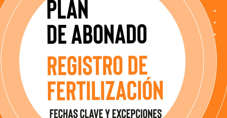 Plan de abonados y registro de fertilzación