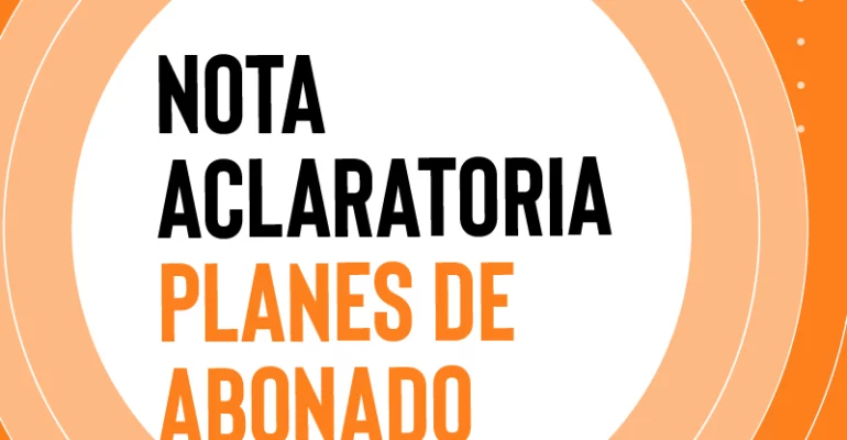 Nota aclaratoria planes de abonado